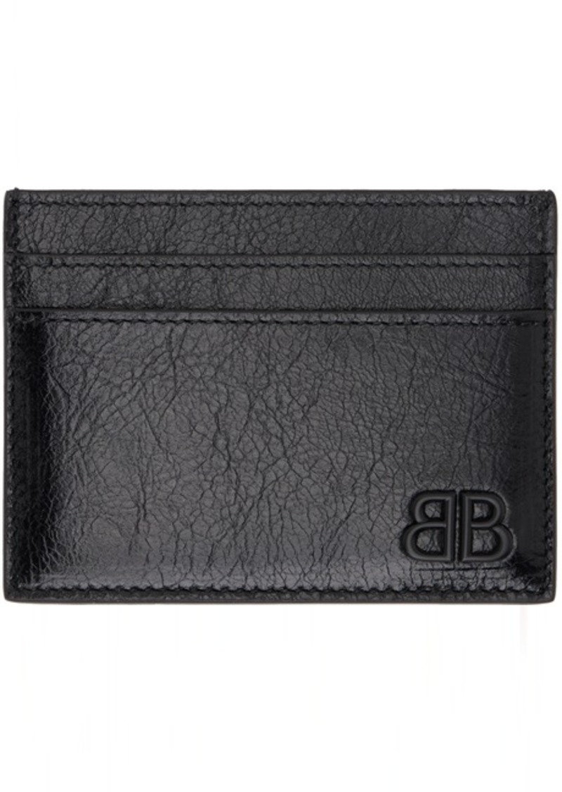 Balenciaga Black Logo Card Holder