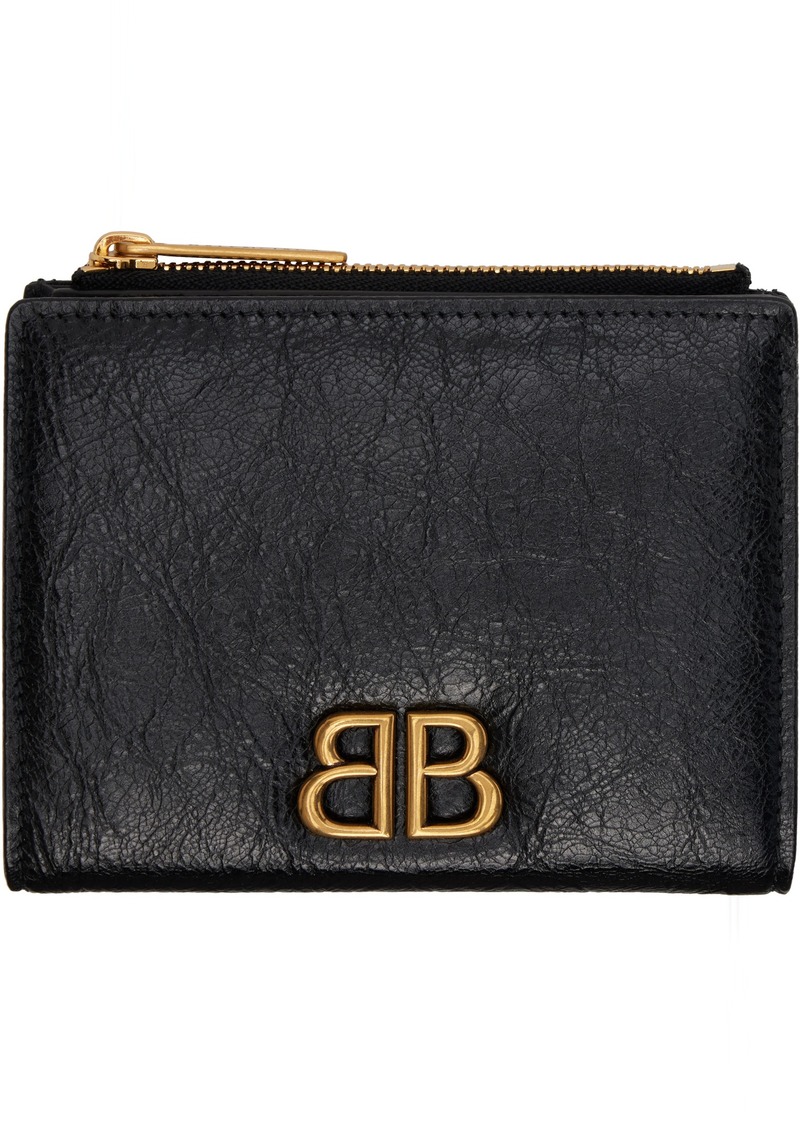 Balenciaga Black Monaco Bifold Wallet