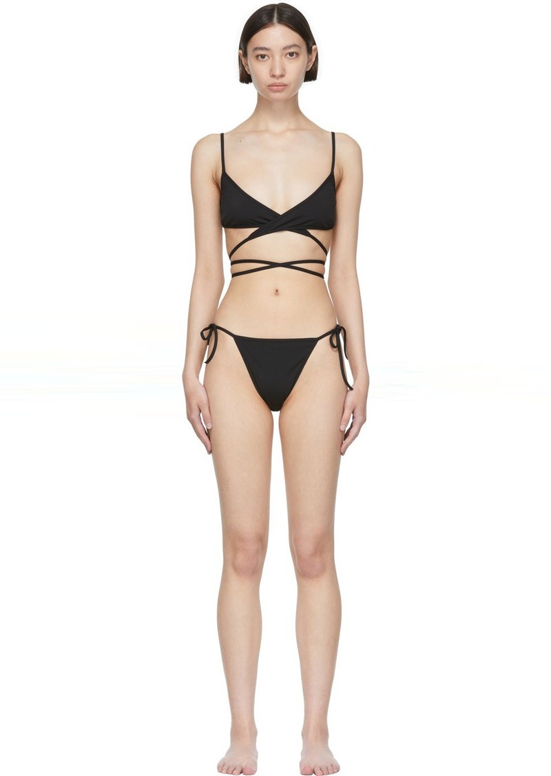 Balenciaga Black Nylon Bikini