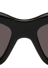 Balenciaga Black Oversize Rectangle Sunglasses