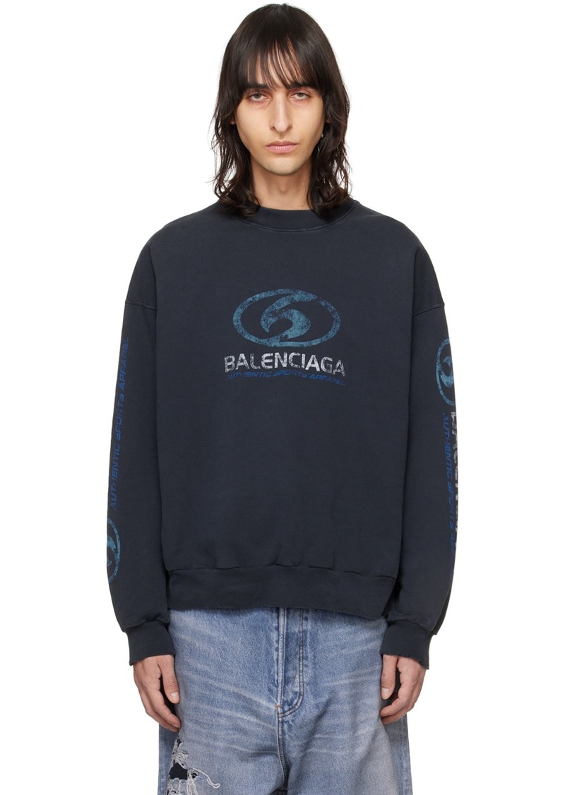 Balenciaga Black Oversized Sweatshirt