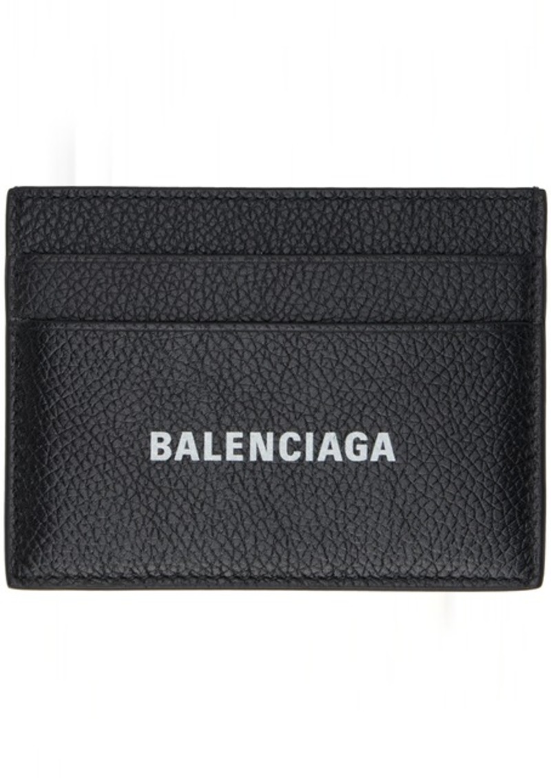 Balenciaga Black Printed Card Holder