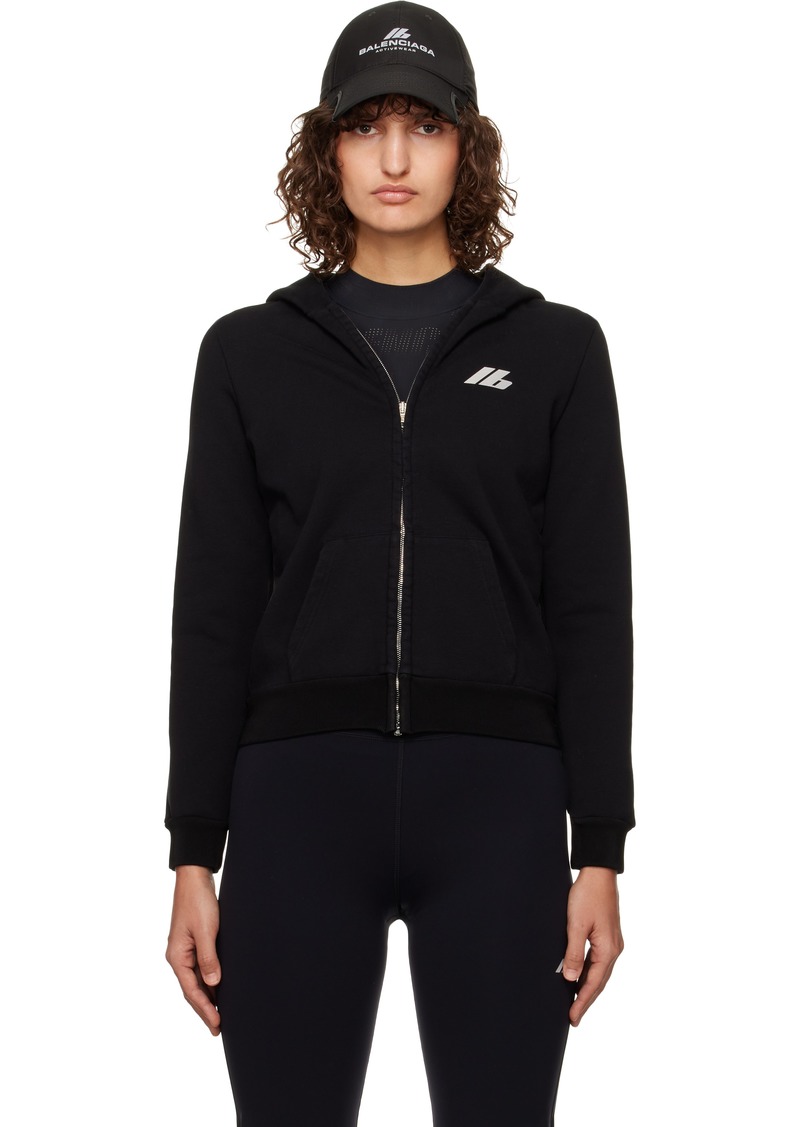 Balenciaga Black Small Zip-Up Hoodie