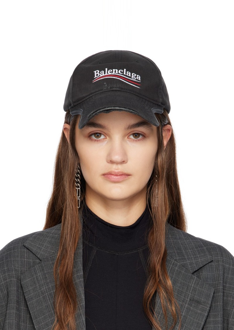 Balenciaga Black Up Political Cap