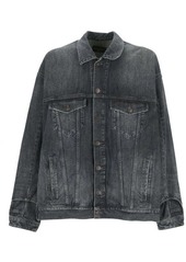 BALENCIAGA BLUE COTTON DENIM JACKET