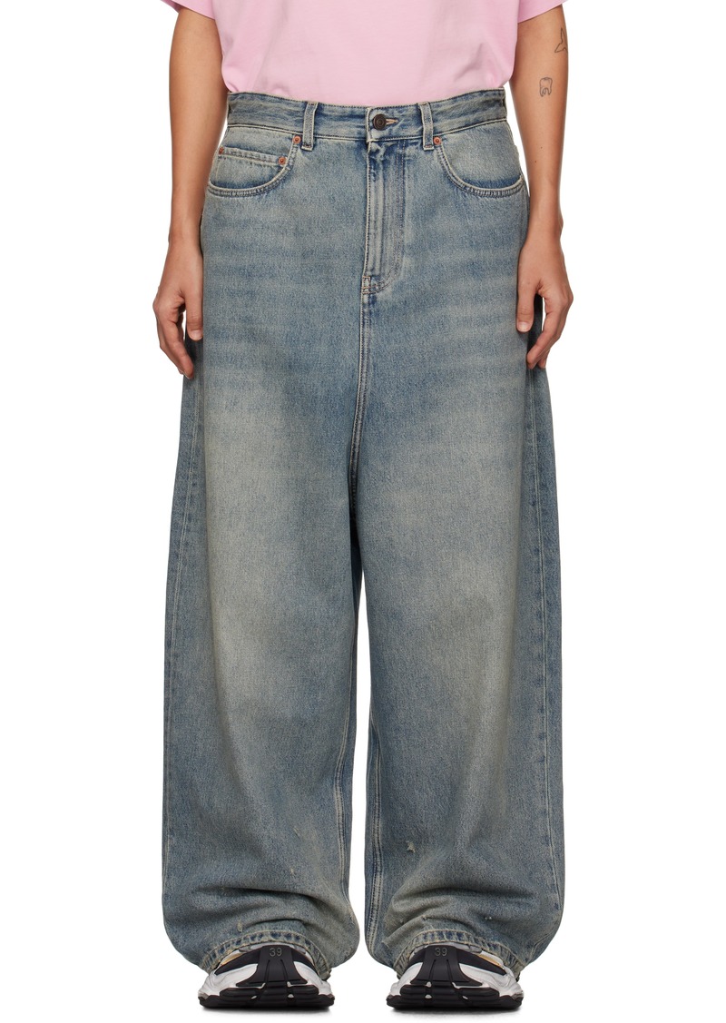 Balenciaga Blue Low Crotch Jeans