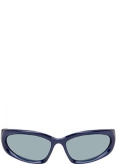 Balenciaga Blue Swift Oval Sunglasses