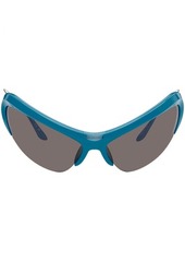 Balenciaga Blue Wire Cat-Eye Sunglasses