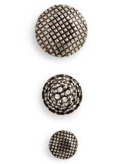 Balenciaga Cagole Set of 3 Mismatched Earrings