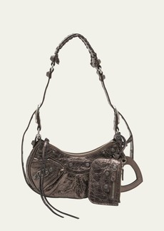 Balenciaga Cagole XS Metallic Stud Hobo Shoulder Bag