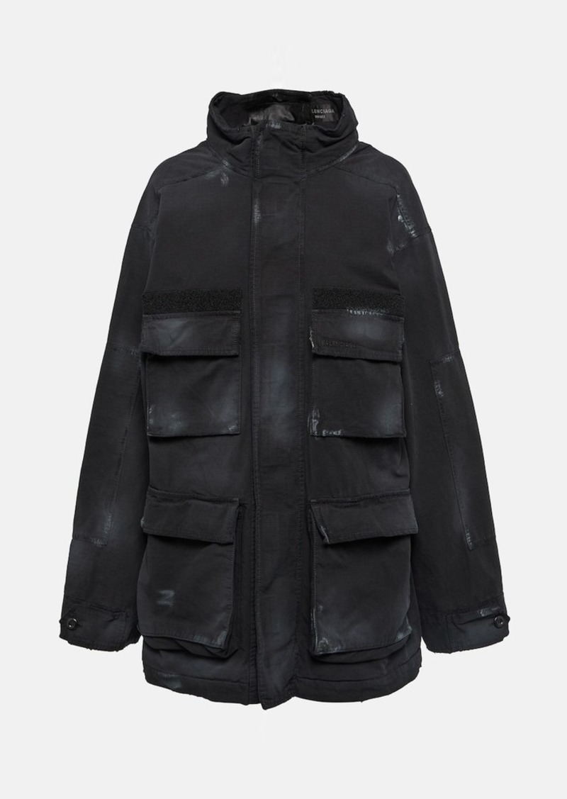 Balenciaga Cotton ripstop parka