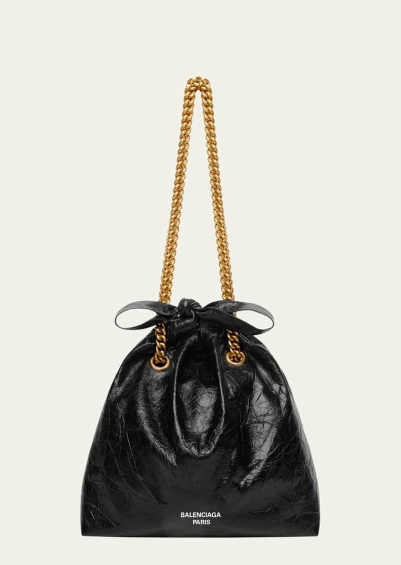 Balenciaga Crush Small Leather Tote Bag