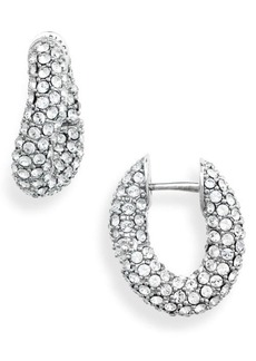 Balenciaga Crystal Hoop Earrings