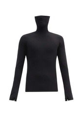 Balenciaga Extended roll-neck jersey top