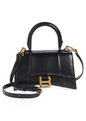Balenciaga Extra Small Hourglass Leather Top Handle Bag
