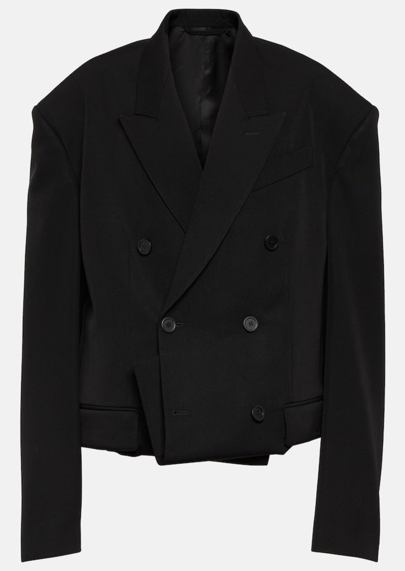 Balenciaga Folded wool jacket