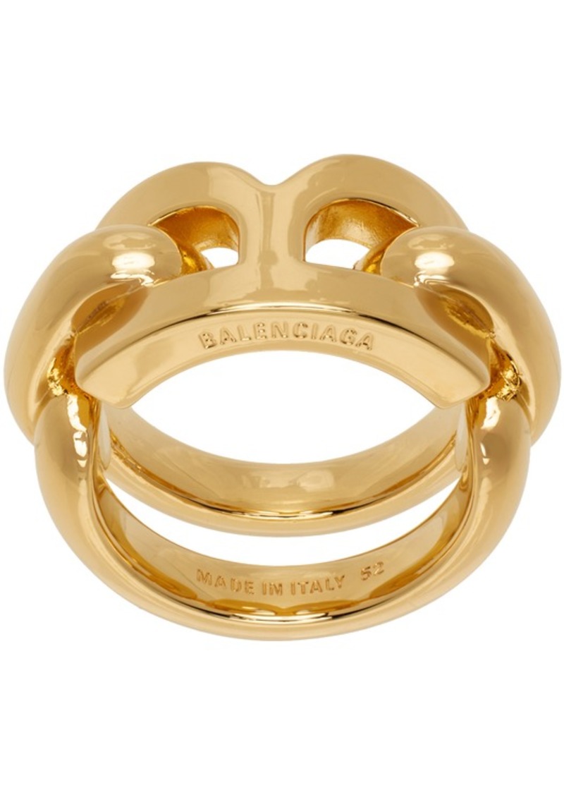 Balenciaga Gold B Chain 2.0 Ring
