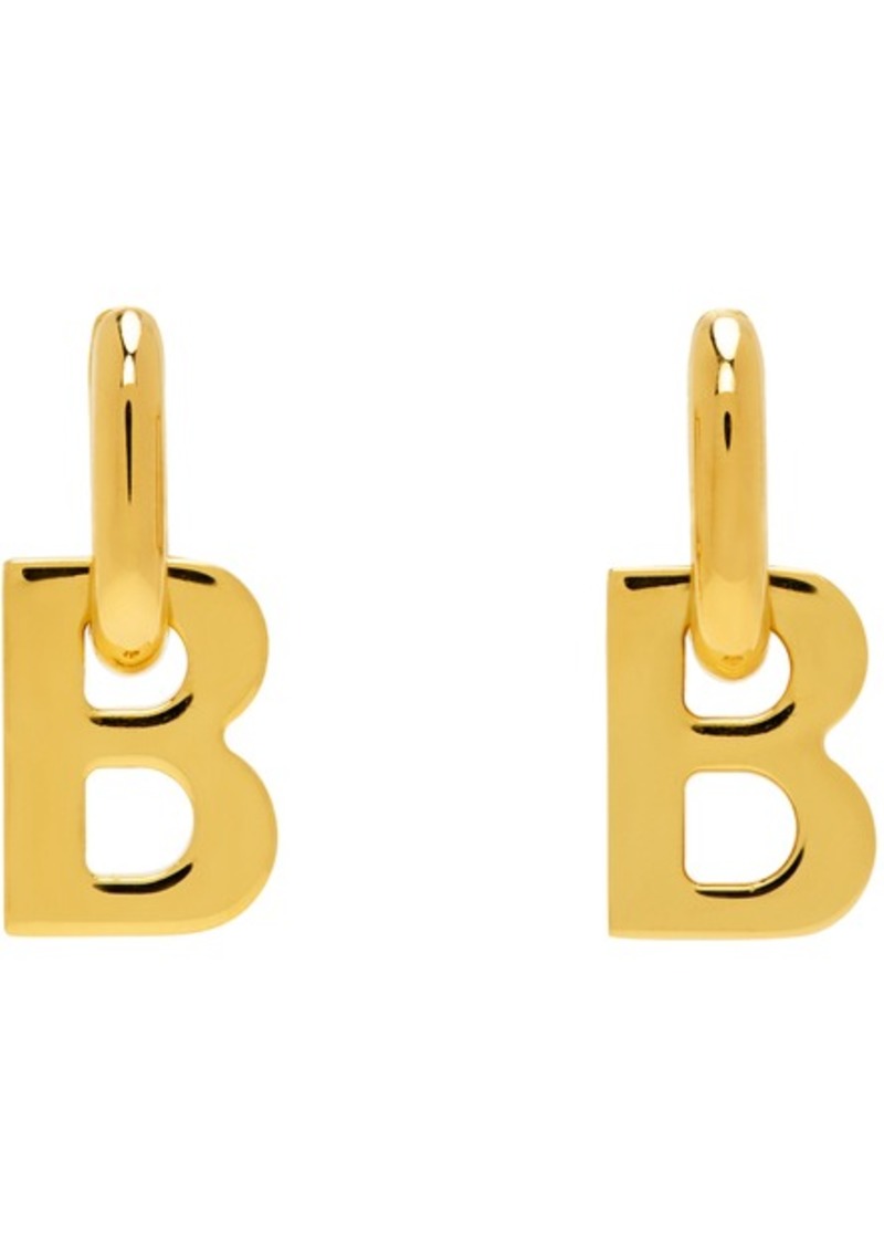 Balenciaga Gold B Chain XS Earrings