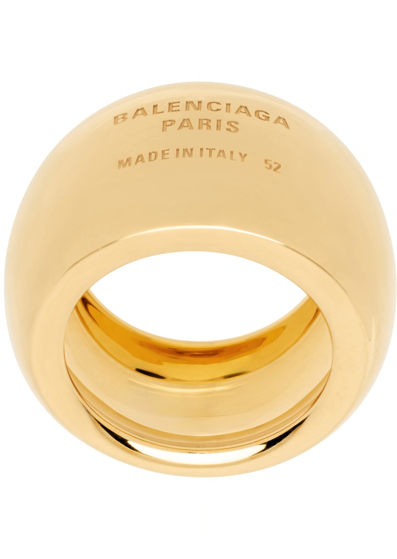 Balenciaga Gold Plated Ring