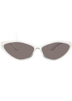 Balenciaga Gray 90s Oval Sunglasses