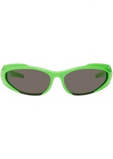 Balenciaga Green Oval Sunglasses