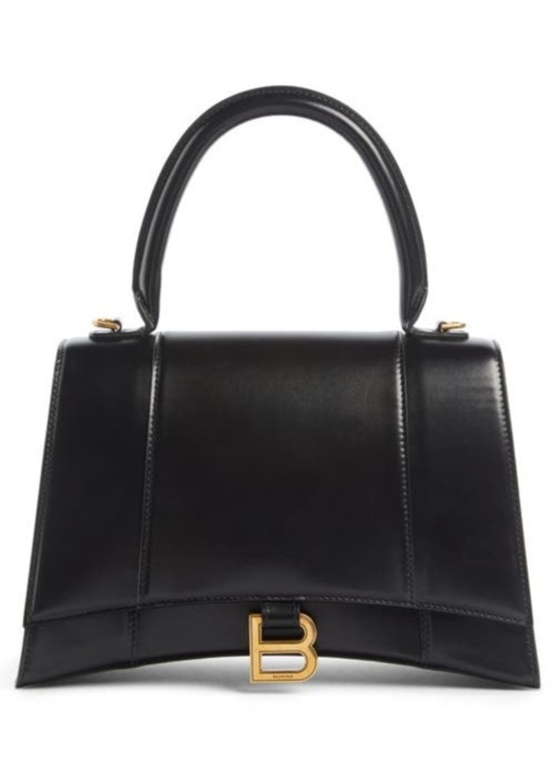 Balenciaga Hourglass Leather Top Handle Bag