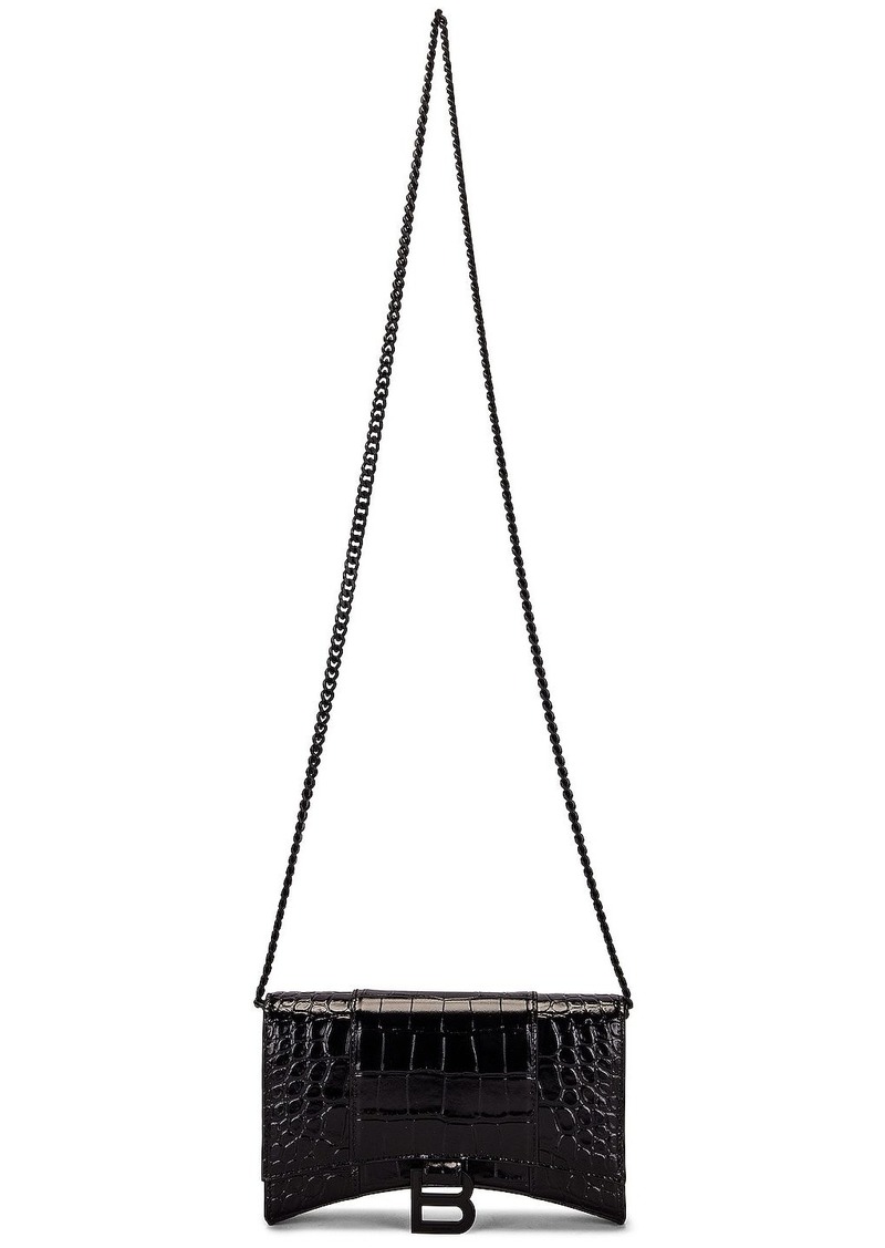 Balenciaga Hourglass Wallet on Chain Bag
