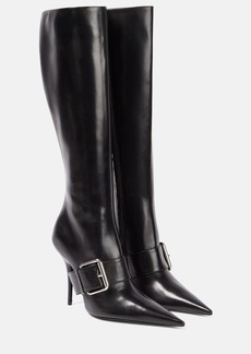 Balenciaga Knife 110 leather knee-high boots