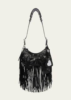 Balenciaga Le Cagole XS Fringe Leather Shoulder Bag