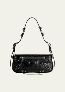 Balenciaga Le Cagole XS Sling Crinkled Leather Shoulder Bag