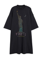 Balenciaga Liberty Graphic T-Shirt Minidress