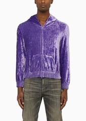 Balenciaga Lilac velvet hoodie