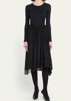 Balenciaga Lingerie Lace Midi Skirt