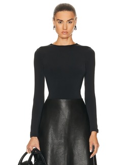 Balenciaga Long Sleeve Back Knot Top