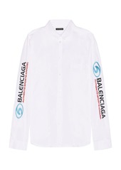 Balenciaga Long Sleeve Large Fit Shirt