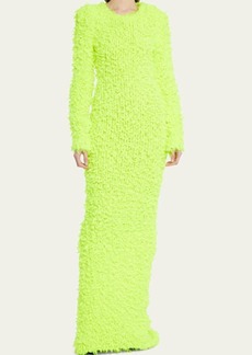 Balenciaga Maxi Fluffy Dress