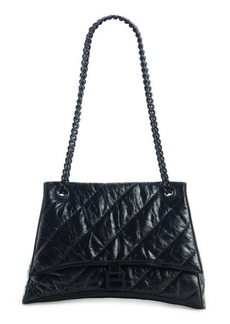 Balenciaga Medium Crush Chain Strap Quilted Leather Shoulder Bag