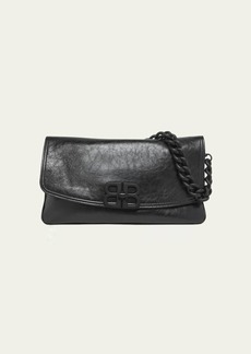 Balenciaga Medium Flap Leather Shoulder Bag