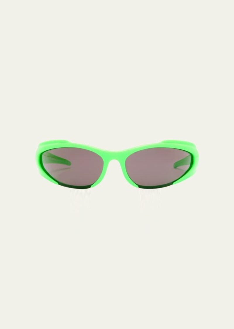 Balenciaga Men's Acetate Wrap Sunglasses
