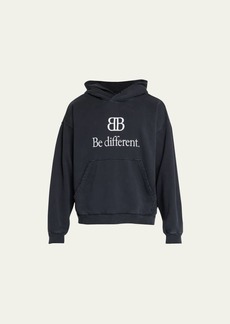 Balenciaga Men's Be Different Pullover Hoodie