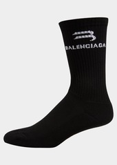 Balenciaga Men's Logo Sport Socks