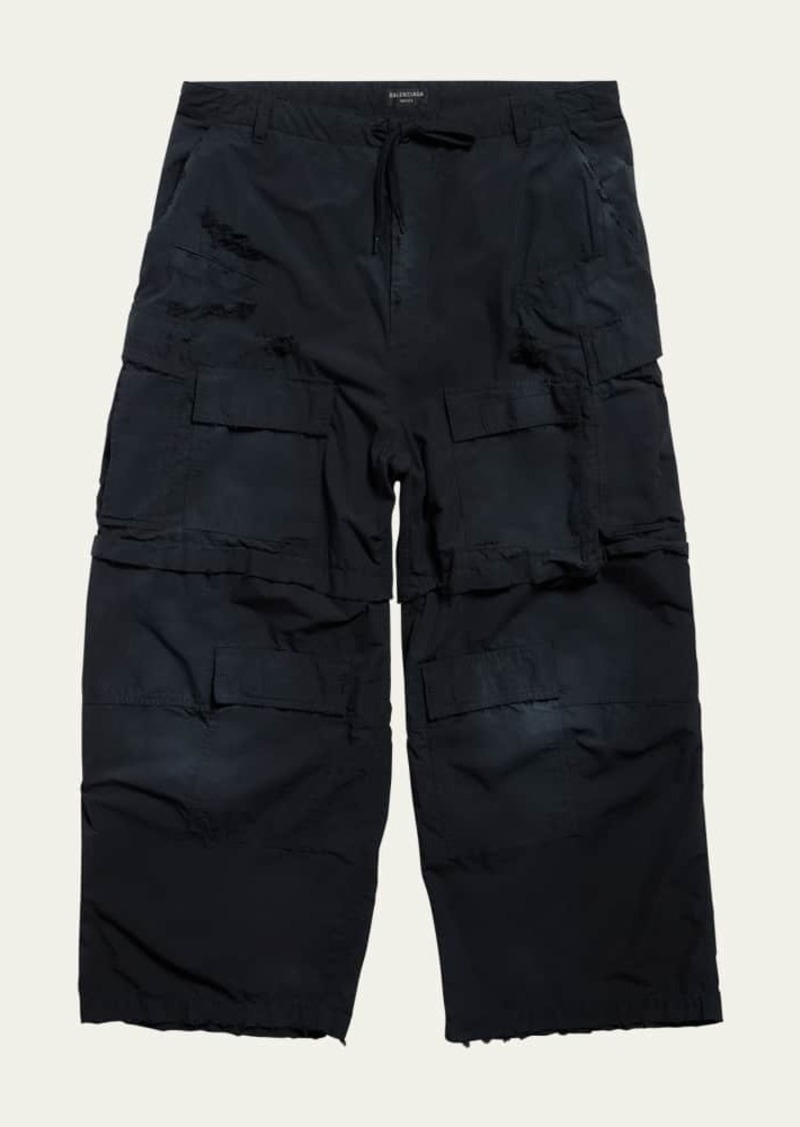 Balenciaga Men's Ripstop Large Cargo Pants