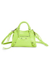 Balenciaga Mini Neo Classic City Leather Top Handle Bag in Fluo Yellow at Nordstrom