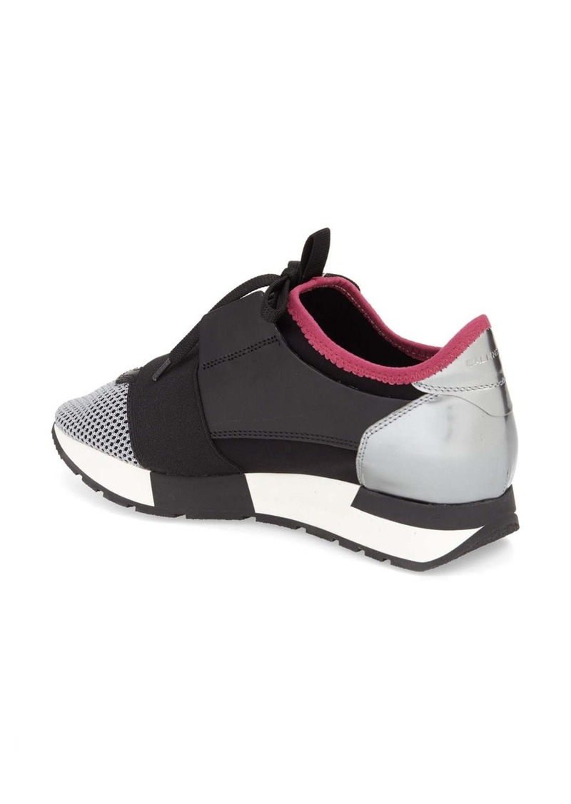 balenciaga mixed media trainer sneaker