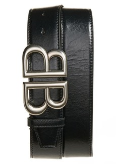 Balenciaga Monaco BB Calfskin Leather Belt