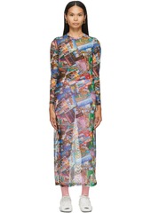 Balenciaga Multicolor Postcard Dress