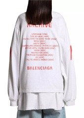 Balenciaga Music Archive Series Connected Long Sleeve T-shirt Medium Fit