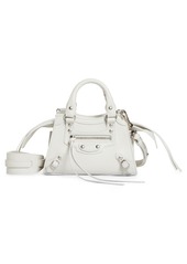 Balenciaga Nano Neo Classic City Leather Top Handle Bag in Chalky White at Nordstrom