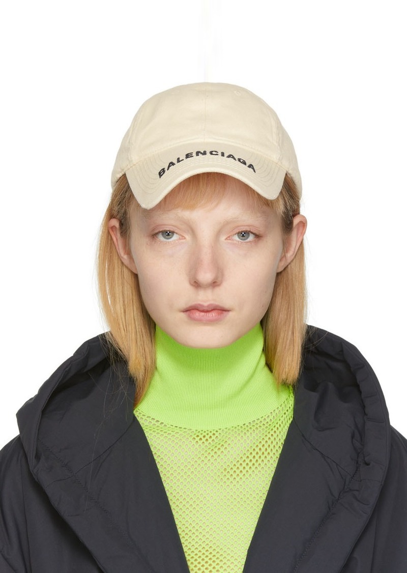 Balenciaga Off-White Logo Visor Cap