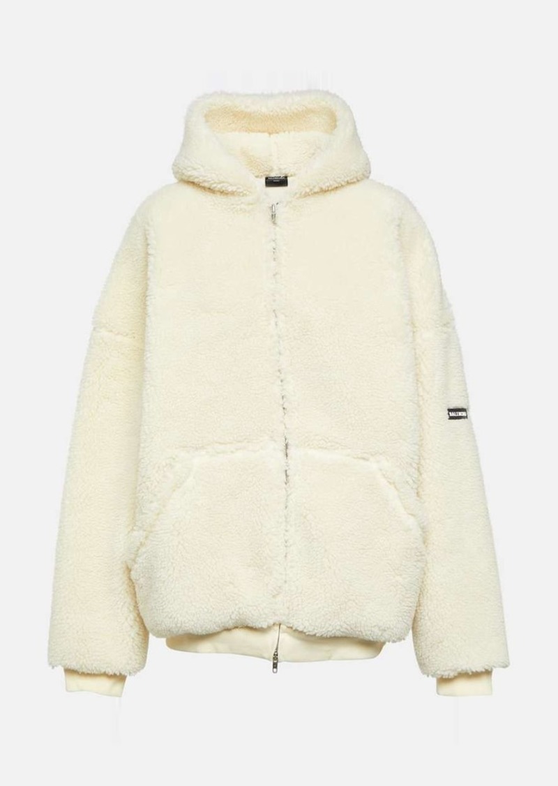 Balenciaga Outerwear faux-shearling hoodie